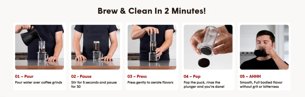 AeroPress: Đậm Đà, Mượt Mà, Tròn Vị 7 Hướng Dẫn Pha và Vệ Sinh AeroPress Trong 2 Phút