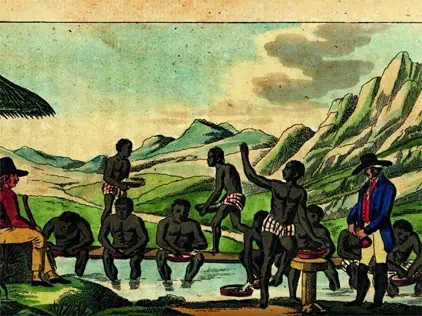 Francisco de Melo Palheta: Khởi Nguồn Của Cà Phê Brazil 13 Hình ảnh lịch sử miêu tả nô lệ châu Phi làm việc trong khai thác vàng ở Brazil.