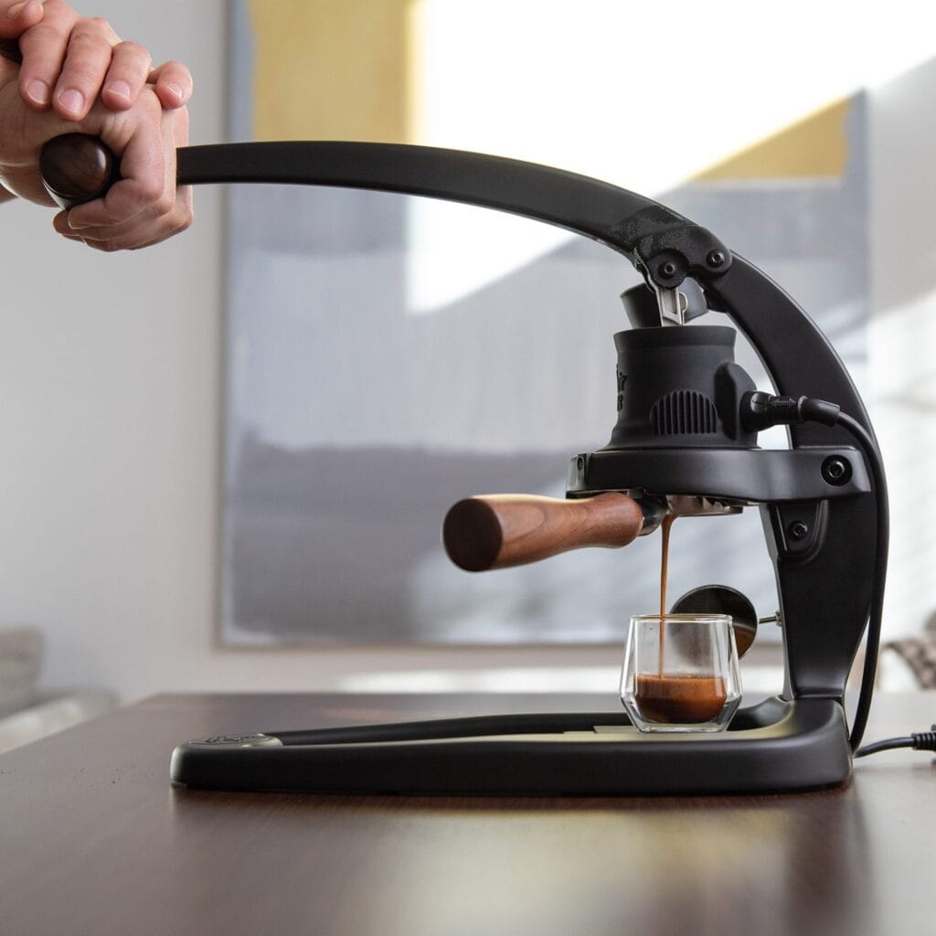 9 Bar Espresso Machine: The Secret to Café-Quality Coffee at Home 15 Flair 58 Plus manual lever espresso machine extracting rich espresso with 9 bar pressure control and visible crema