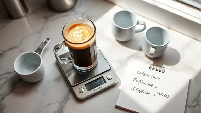 calculating americano caffeine content