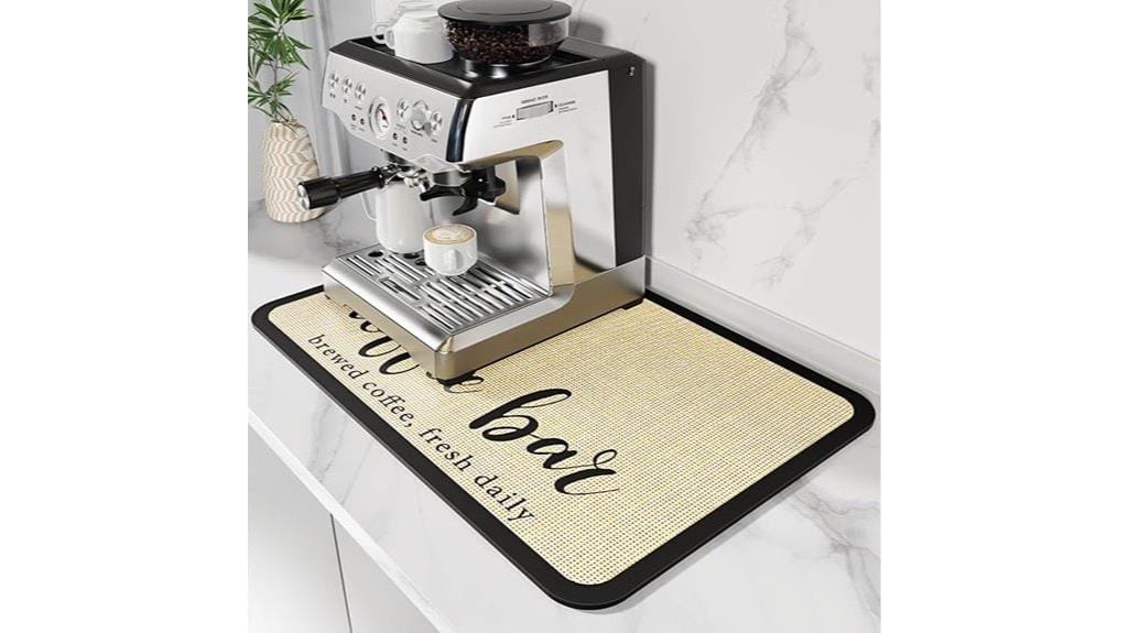 absorbent coffee bar mat