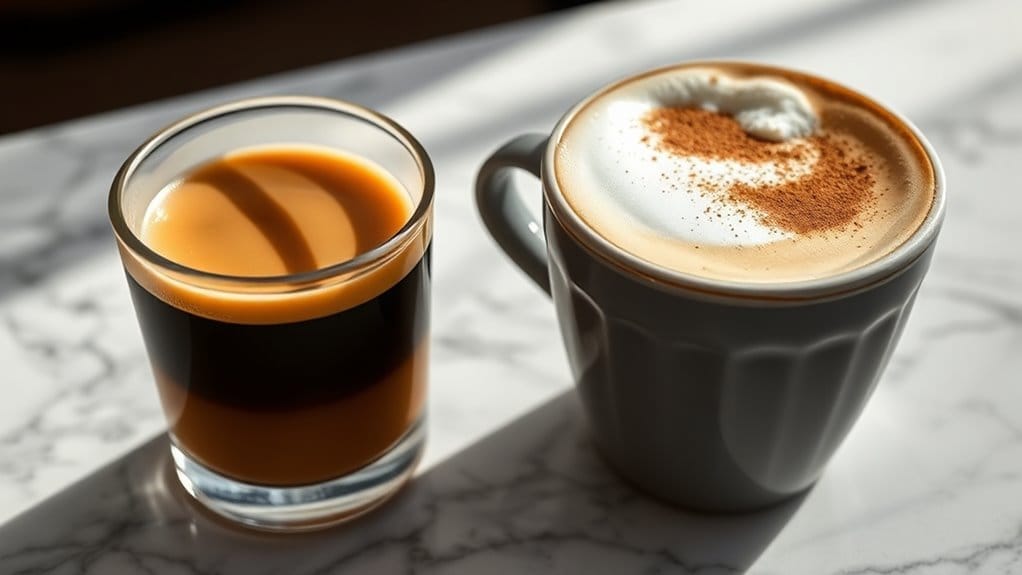 balanced espresso and milk