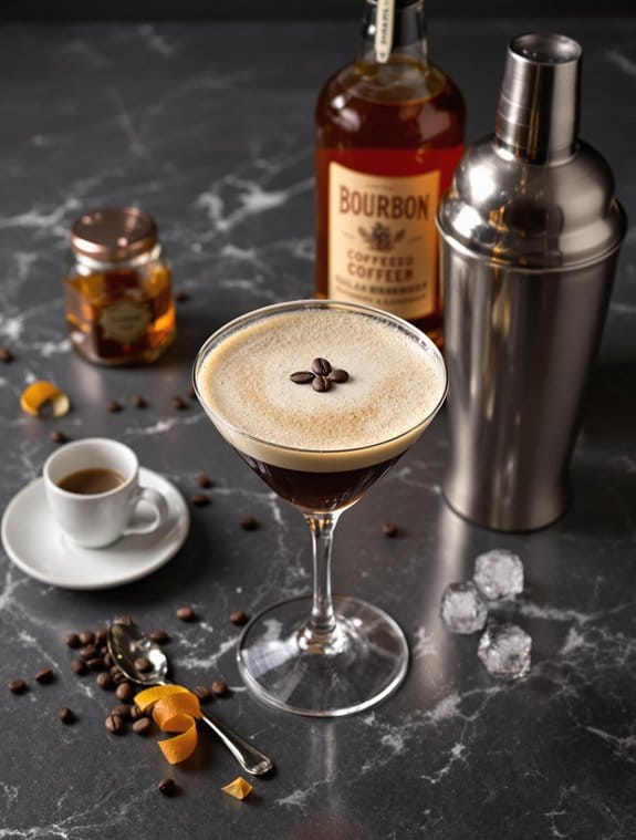 bold coffee whiskey cocktail