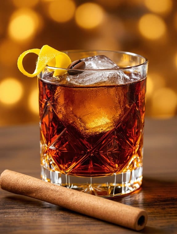 bold coffee whiskey cocktail