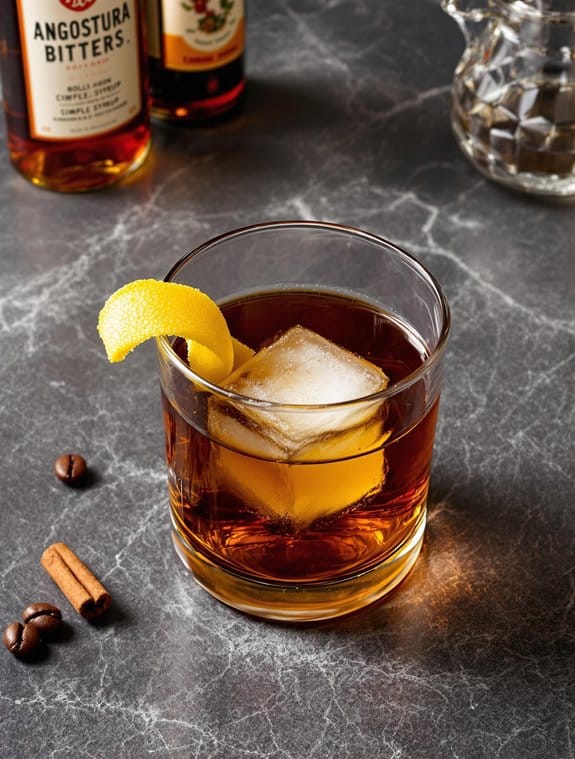 bold whiskey coffee cocktail