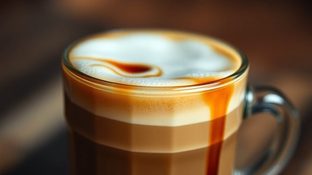 caffeine concentration in cappuccinos
