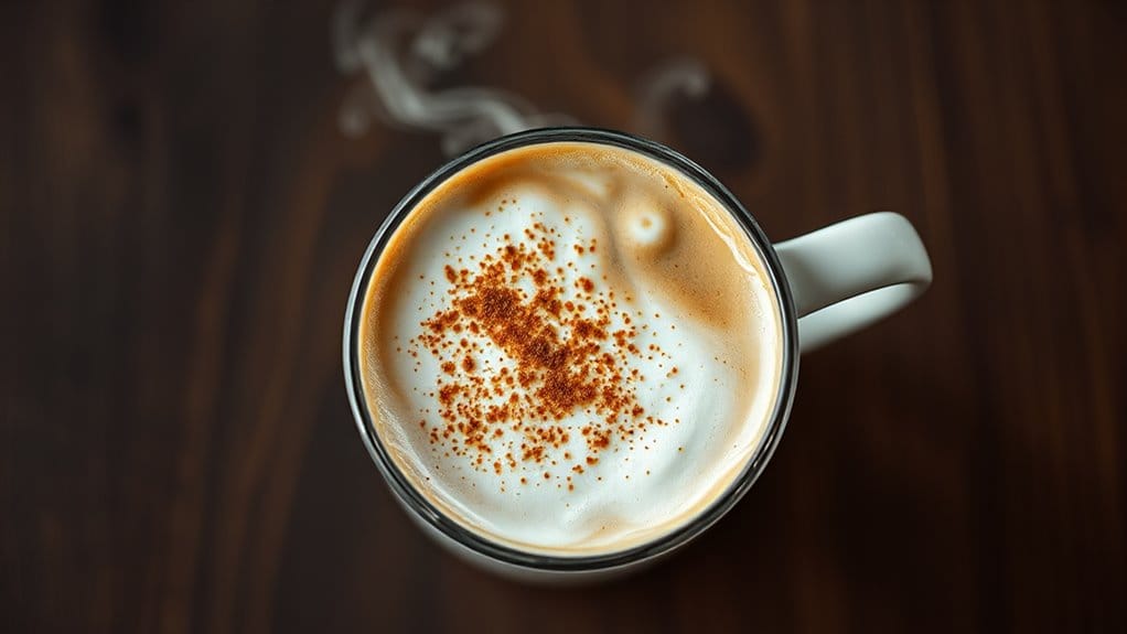 caffeine content in latte