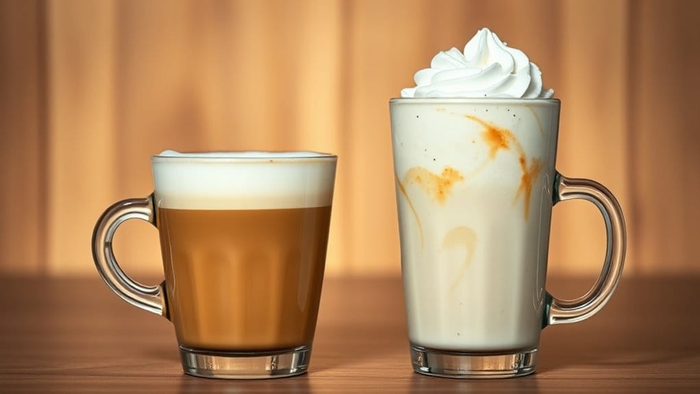 cappuccino s warmth versus frappuccino s sweetness