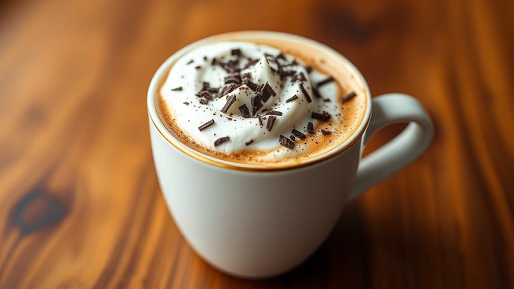 chocolate flavored coffee beverage