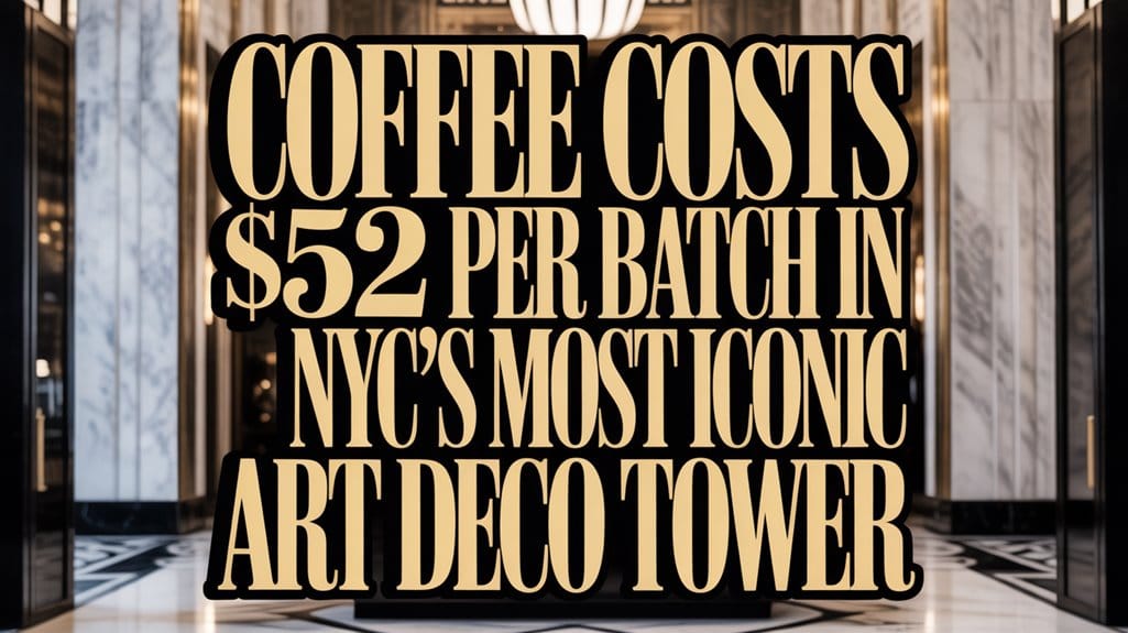 Inside the Chrysler Building's $28 Coffee: Why This Outrageous Price Tag Actually Makes Sense 8 chrysler building s pricey coffee