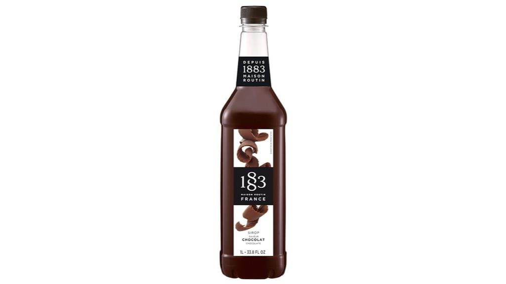 coffee and chocolate syrup