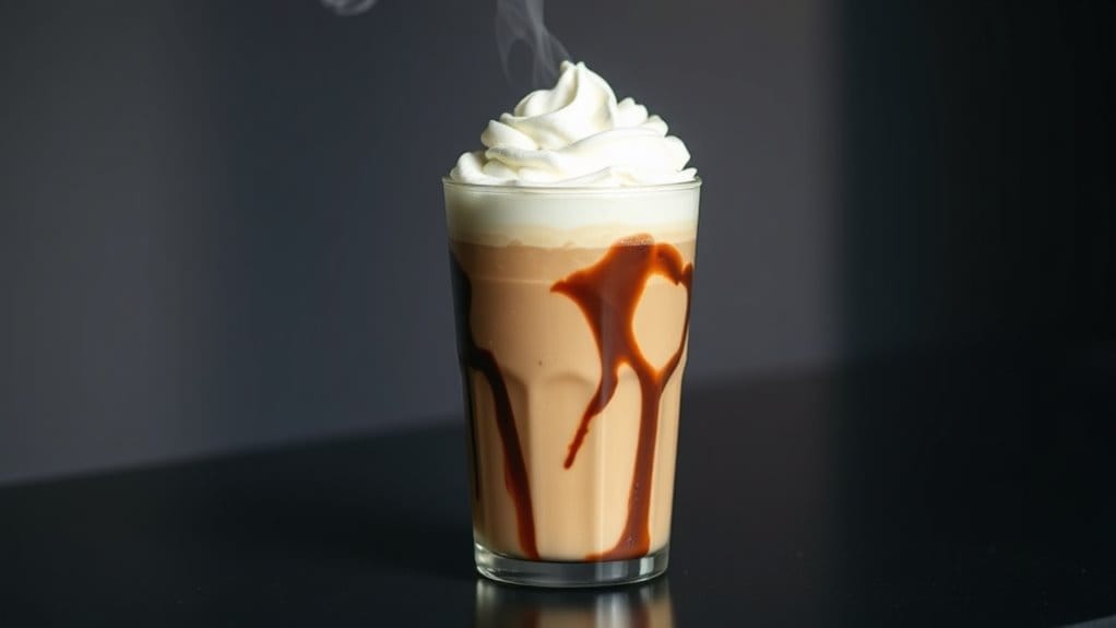 coffee chocolate whipped cream