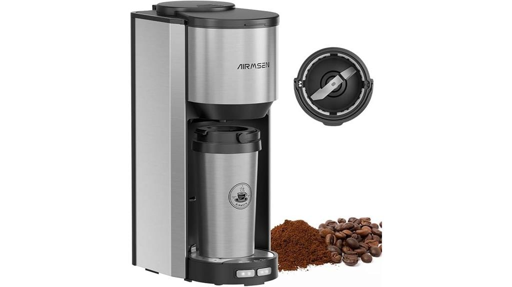 coffee maker with grinder