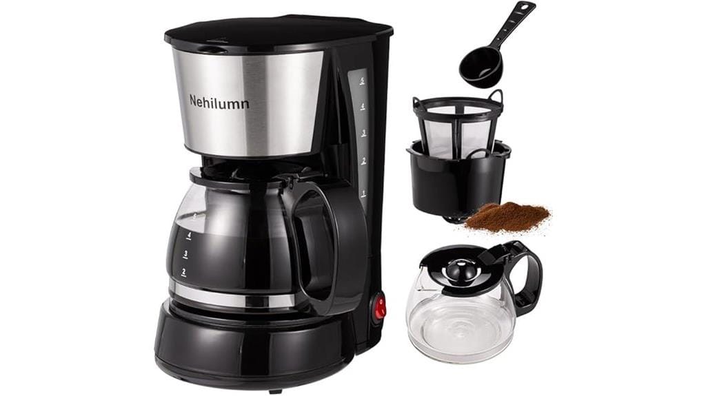 compact coffee maker with filter