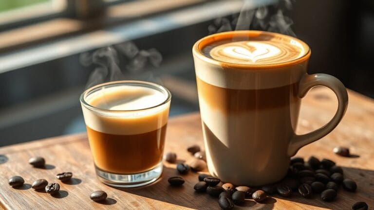cortado and latte comparison