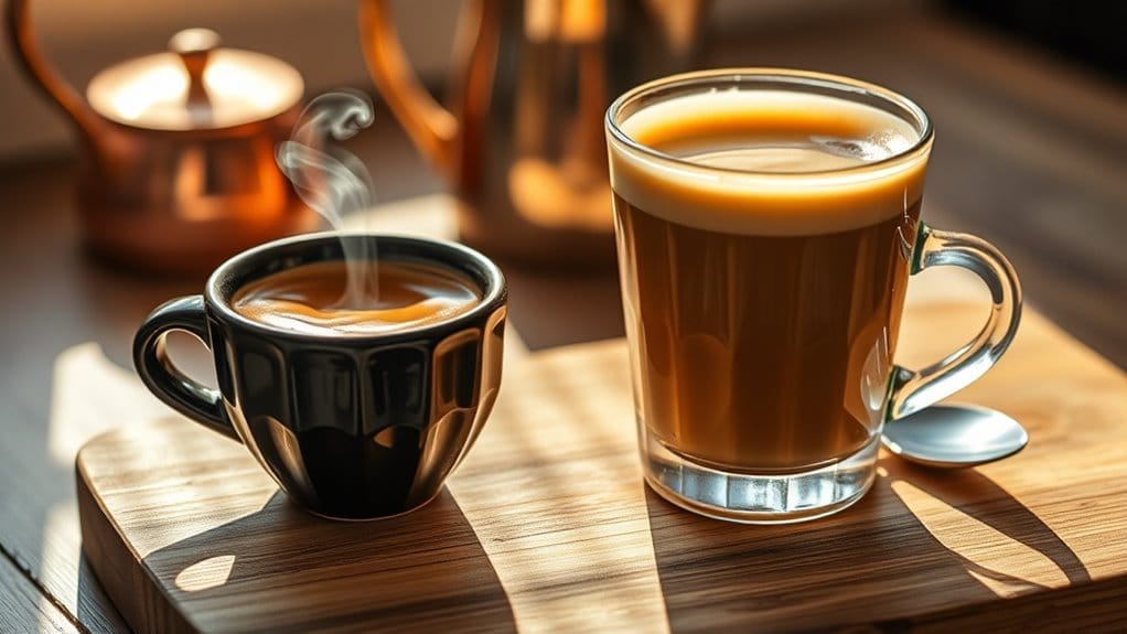 cortado balanced espresso and milk