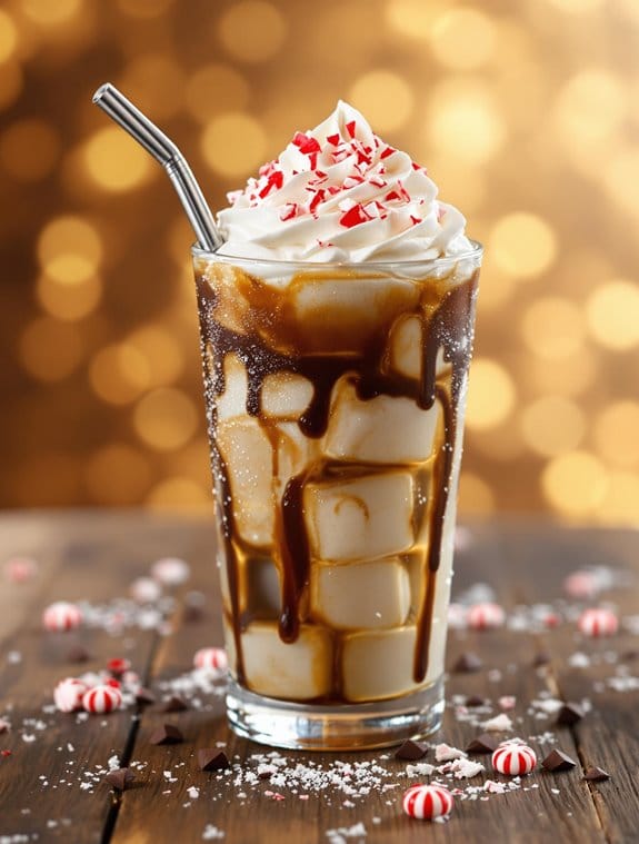 Creamy Peppermint Mocha Iced Coffee Recipe 4 creamy peppermint mocha delight