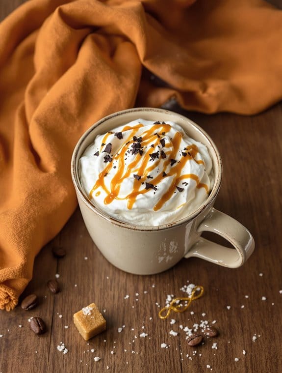 delicious salted caramel mocha