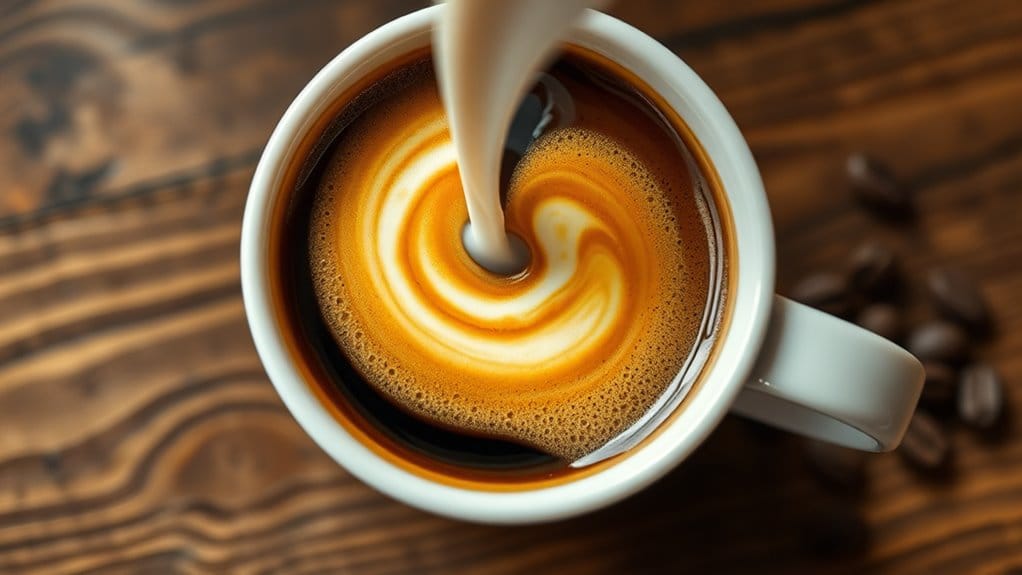 espresso with steamed milk