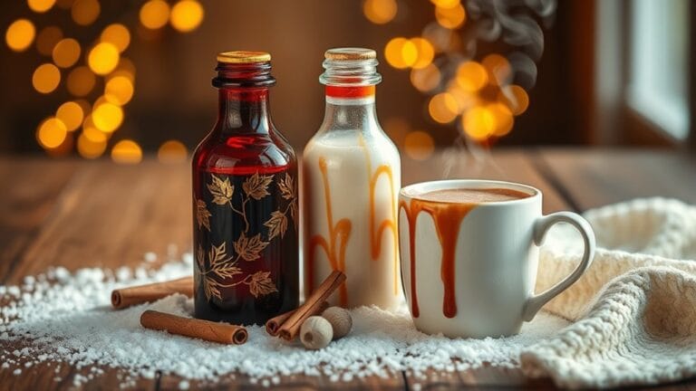festive holiday coffee creamers