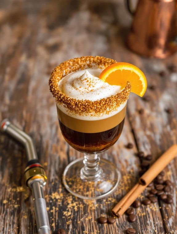 flaming coffee ignites joy