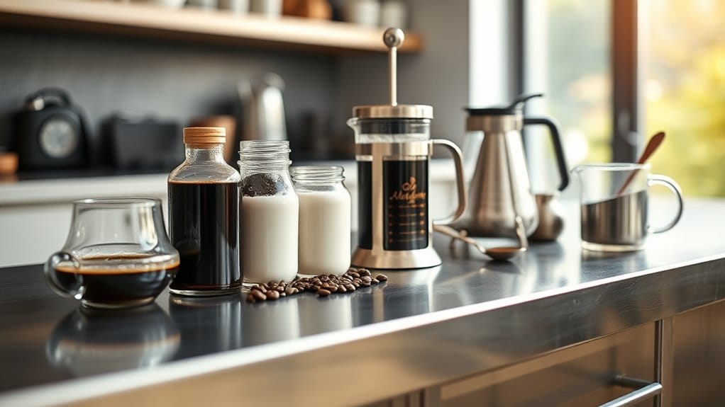 10 Steps to Perfect Chocolate Cold Coffee at Home 6 gather ingredients blend smoothly