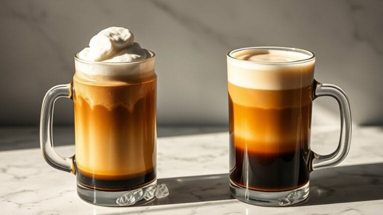 iced cappuccino versus latte