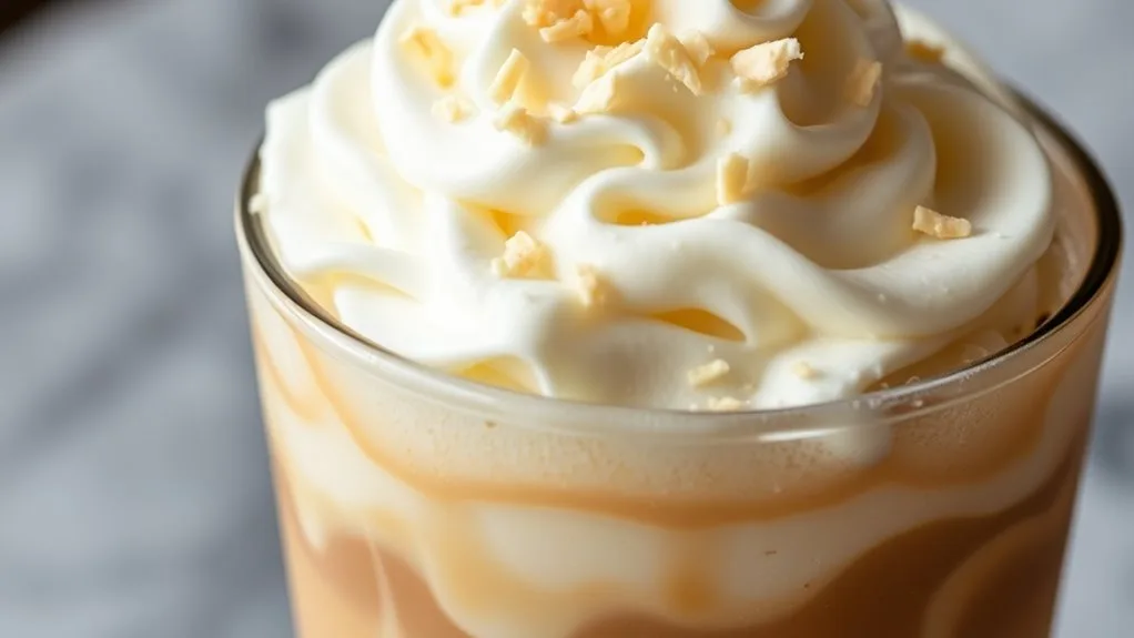 iced white mocha ingredients breakdown