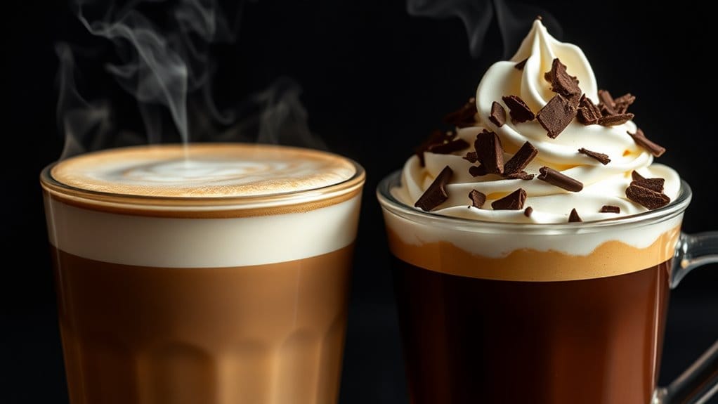 latte versus mocha differences