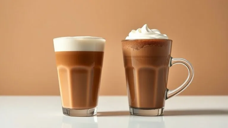 lattes versus mochas comparison