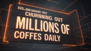 massive coffee pod production