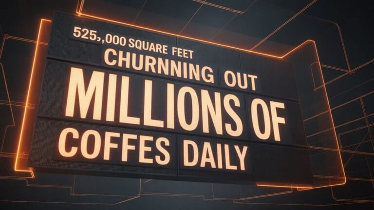 massive coffee pod production