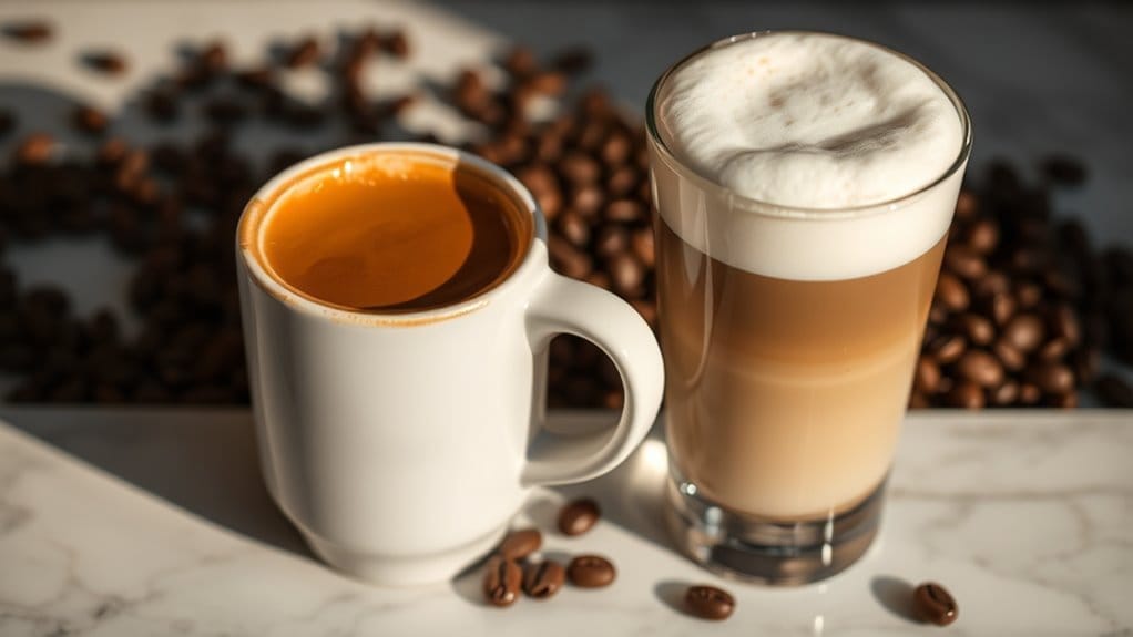 milk texture and foam