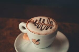 quick white chocolate latte