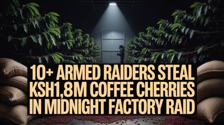 raiders steal coffee factory