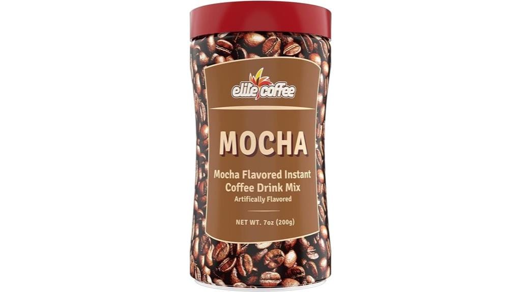 rich mocha instant coffee