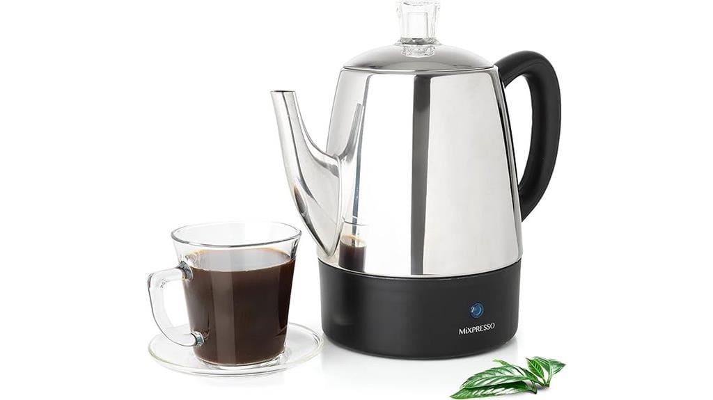 stainless steel coffee percolator