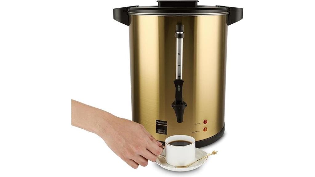 stainless steel coffee urn