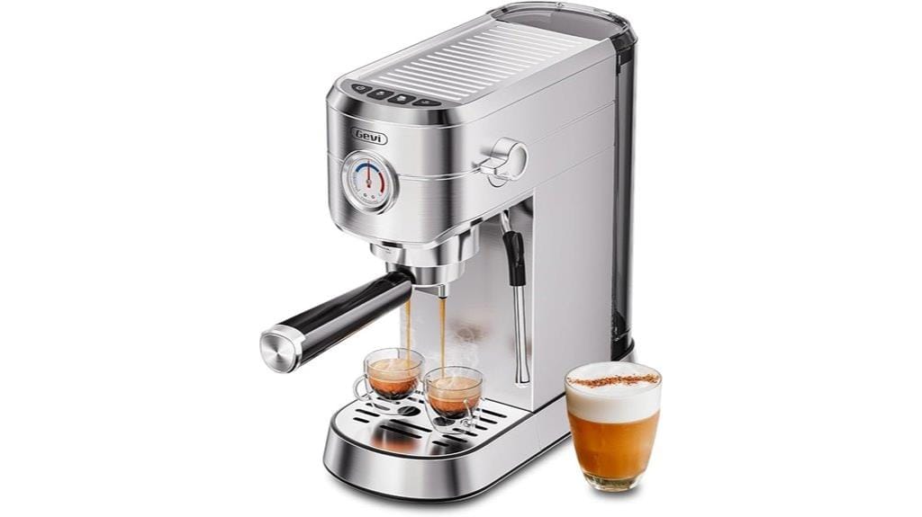 stainless steel espresso maker