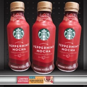 Three bottles of Starbucks Peppermint Mocha limited edition espresso beverage 14 fl oz