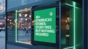 starbucks offers free study rooms