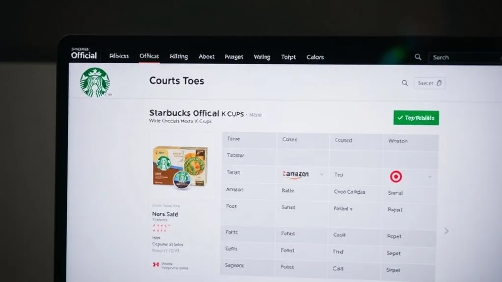 starbucks online k cup convenience
