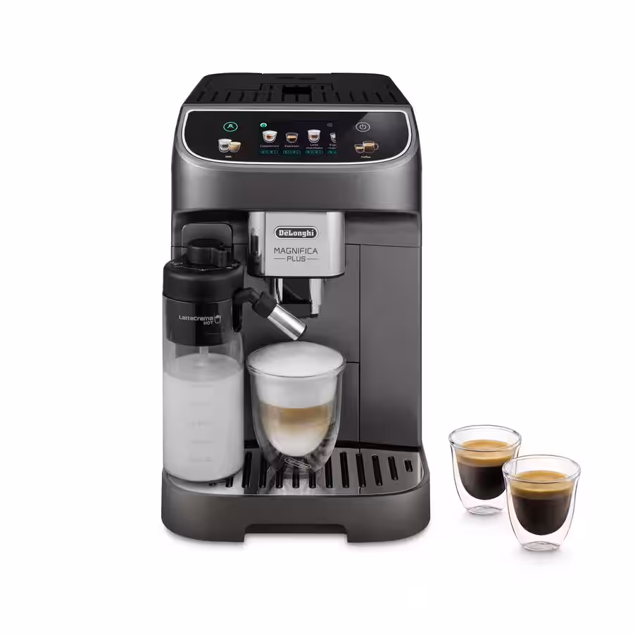 Best DeLonghi Espresso Machine Picks That Actually Deliver 2026 27 DeLonghi Magnifica Plus automatic coffee maker with a color touch display, highlighted as the best DeLonghi espresso machine for mid-range users.