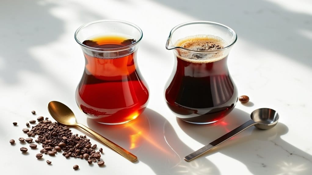 caffeine comparison tea versus coffee