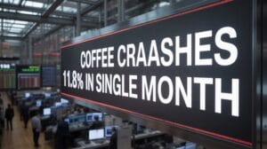 coffee prices decline sharply