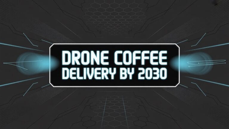 drones delivering morning coffee