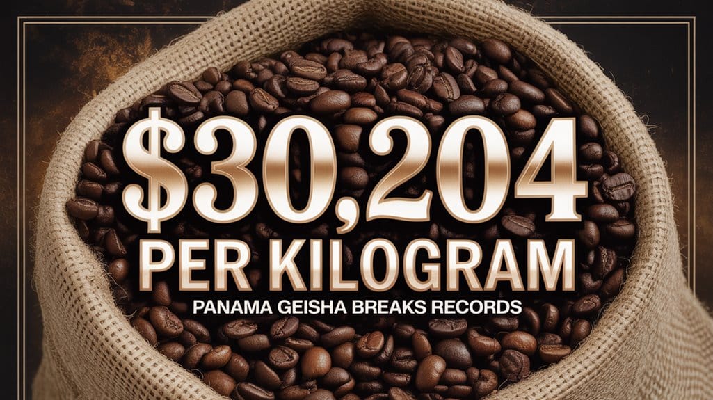 record breaking coffee auction price