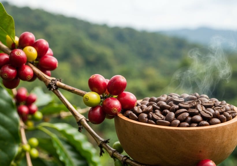 coffee with fruity flavor