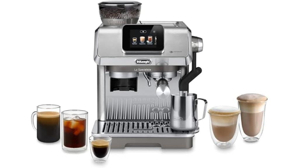 espresso machine with grinder