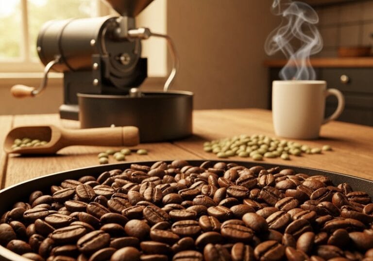 home roasted coffee beans